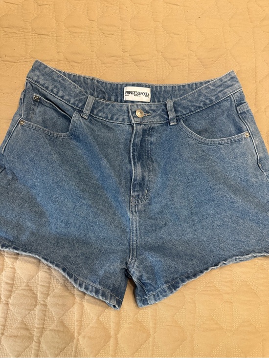 Princess Polly Pants - Princess Polly Light Blue High Rise Denim Shorts